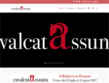 Tablet Screenshot of cavalcatadellassunta.it